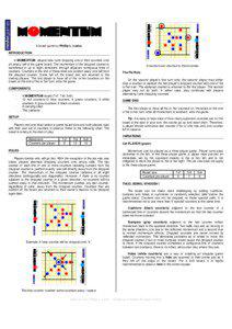 MOMENTUM A board game by Phillip L. Leduc INTRODUCTION