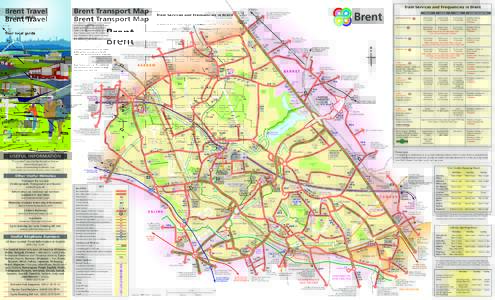 Brent Transport Map  32, 204, 251, N5, N16 to Edgware 142 to Watford Junction 292 to Borehamwood 614, 644 to Hatfield