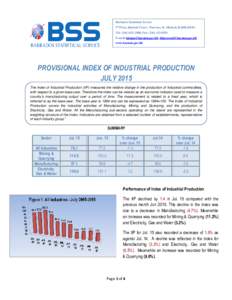 Economic data / Index of industrial production