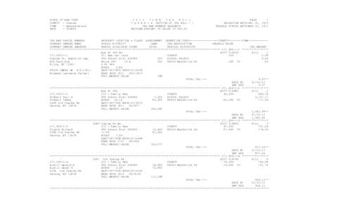 STATE OF NEW YORK COUNTY - Oneida TOWN - Westmoreland SWIS[removed]