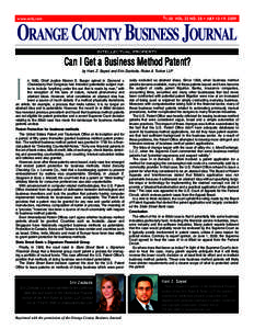 ORANGE COUNTY BUSINESS JOURNAL  Page 1 $1.50 VOL. 32 NO. 28 • JULY 13-19, 2009  www.ocbj.com