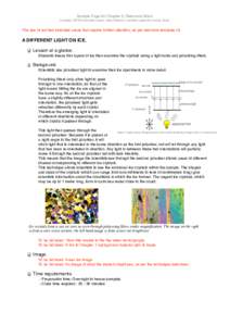 Water / Ice / Minerals / Photographic filter / Sea ice / Crystal / Properties of water / Optical materials / Glaciology / Chemistry