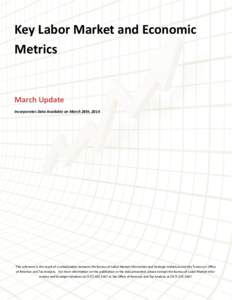 Key Labor Market and Economic Metrics March Update Incorporates Data Available on March 28th, 2014