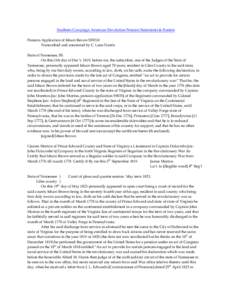 Southern Campaign American Revolution Pension Statements & Rosters Pension Application of Isham Brown S39210 Transcribed and annotated by C. Leon Harris State of Tennessee, SS. On this11th day of Dec’r. 1819, before me