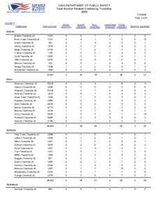 OHIO DEPARTMENT OF PUBLIC SAFETY Total Alcohol-Related Crashes by Township[removed]Page 1 of 28