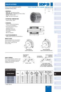 I  ROLLER CLUTCHES FOR 1/8 TO 3/4 HARDENED SHAFTS UNIDIRECTIONAL DRIVE