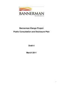 Bannerman Etango Project Public Consultation and Disclosure Plan Draft 4  March 2011