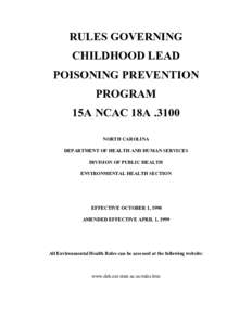 Microsoft Word[removed]Childhood Lead Poisoning Prevention.doc