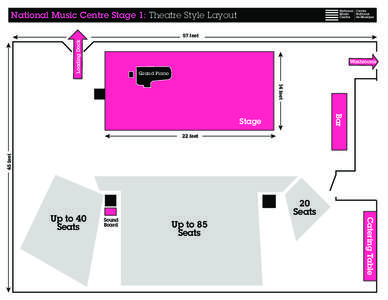 National Music Centre Stage 1: Theatre Style Layout Loading Dock 57 feet  Washrooms