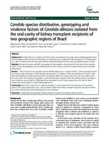 Microbiology / Fungal diseases / Candida albicans / Candidiasis / Candida dubliniensis / Candida / C. albicans / Fungemia / Oral candidiasis / Biology / Yeasts / Mycology