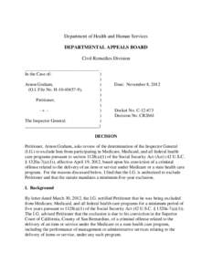 [removed]CR2661 Arnon Graham v. The Inspector General