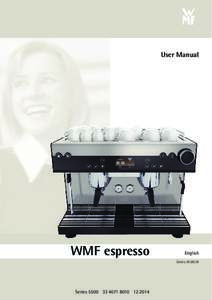 User Manual  WMF espresso English Series