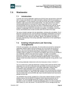 Alberta Infrastructure and Transportation Capital Region Integrated Growth Management Plan Final Report on Core Infrastructure 7.0