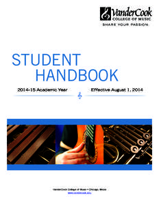 S H A R E Y O U R PA S S I O N.  S H A R E Y O U R PA S S I O N. STUDENT 	 HANDBOOK