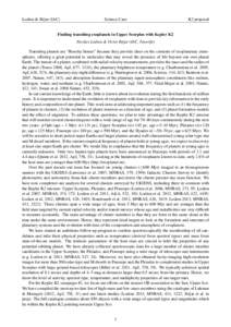 Lodieu & Béjar (IAC)  Science Case K2 proposal