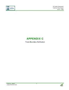 Microsoft Word - Appendix C - Transboundary Notification Letter 400k July 31 09