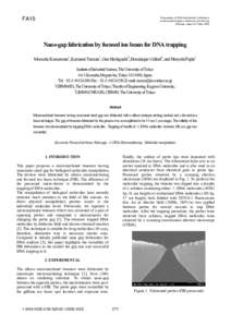 Proceedings of 2006 International Conference on Microtechnologies in Medicine and Biology Okinawa, Japan 9-12 May 2006 FA10