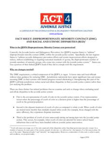 Microsoft Word - ACT4JJ DMC RED Fact Sheet August 2014 FINAL