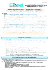 Form. Subventions VacancesMaj Février 2016