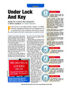 Prison Break: The Final Break / Agriculture / World Agricultural Outlook Board / United States Department of Agriculture / National Agricultural Statistics Service / World Agricultural Supply and Demand Estimates