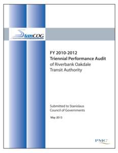 Performance Audit Riverbank Oakdale Transit