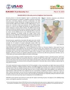 Kirundo Province / Famine Early Warning Systems Network / Famine / World food price crisis / Food security / Kirundo / Cassava / Hunger / Food and drink / Food politics / Development