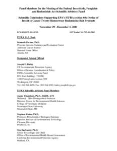 Law / Humanities / United States / Pesticide regulation in the United States / Hara P. Misra / 92nd United States Congress / Federal Insecticide /  Fungicide /  and Rodenticide Act / Food Quality Protection Act