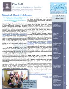 A publication of the Mental Health Association In Fulton & Montgomery Counties. A United Way Agency in Fulton & Montgomery Counties  Inside The Bell