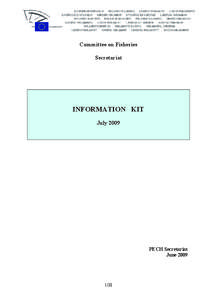 Committee on Fisheries Secretariat INFORMATION KIT July 2009