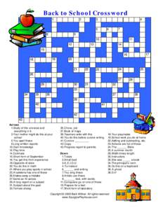 Back to School Crossword[removed]