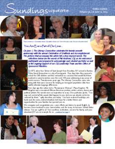 Online Update  Volume 36.2.8 June 11, 2014  THE LITERACY CONNECTION CELEBRATION OF GRATITUDE AND ACCOMPLISHMENT   You Are Ever a Part of Our Lives... 