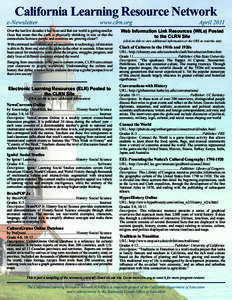 April 2011 CLRN Newsletter.indd