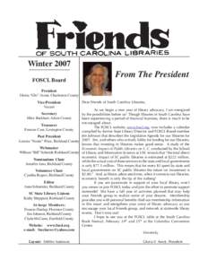 FOSCL Winter 2007 News.pmd