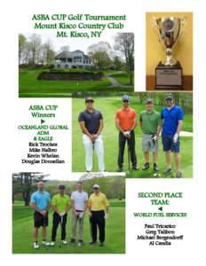 ASBA CUP Golf Tournament Mount Kisco Country Club Mt. Kisco, NY ASBA CUP Winners
