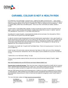 Matter / Caramel color / Methyl iodide / Caramel / Health effects of wine / 4-Methylimidazole / Food colorings / Chemistry / Food and drink