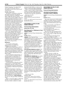 [removed]Federal Register / Vol. 67, No[removed]Tuesday, June 25, [removed]Notices Federal Programs’’ Executive Order[removed]and 45 CFR part 100 for a