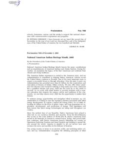 Proclamations  Proc[removed]schools, businesses, unions, and the media to support this national observance with commemorative expressions and programs. IN WITNESS WHEREOF, I have hereunto set my hand this second day of