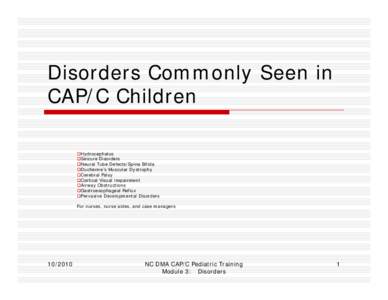 Microsoft PowerPoint - Module 3 Common Pediatric Disorders.ppt
