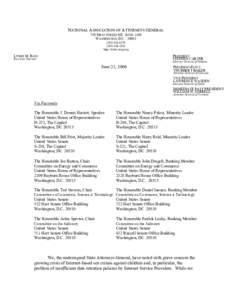 NATIONAL ASSOCIATION OF ATTORNEYS GENERAL 750 FIRST STREET NE SUITE 1100 WASHINGTON, D.C1922 http://www.naag.org