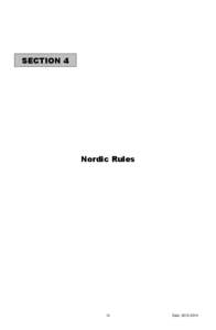 SECTION 4  Nordic Rules 28