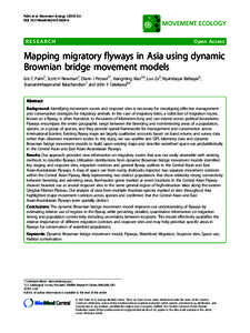 Mapping migratory flyways in Asia using dynamic Brownian bridge movement models