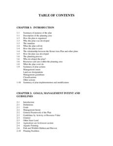 TABLE OF CONTENTS  CHAPTER 1: INTRODUCTION[removed]