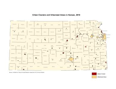 Urban Clusters and Urbanized Areas in Kansas, 2010  Cheyenne Rawlins