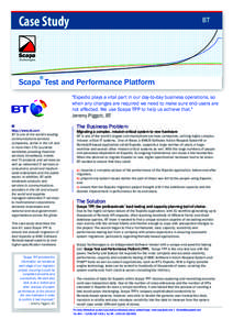 Case Study  BT Scapa Technologies