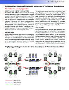 A GarrettCom Application Note  Magnum 6K Switches Provide Networking in Nuclear Plant for Flir Perimeter Security Solution A Surveillance & Security Application ABOUT FLIR AND THE FLIR THERMAL FENCE Founded in 1978, FLIR