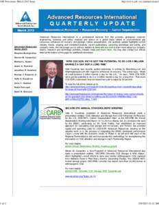 ARI Newsletter March 2013 Issue