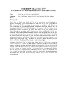 Management / World Day for Safety and Health at Work / Work accident / Accident / International Labour Organization / Safety Management Systems / Seoul Declaration on Safety and Health at Work / Occupational safety and health / Risk / Safety