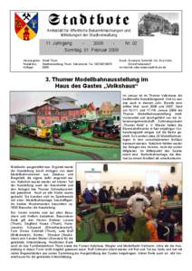 Stadtbote Amtsblatt für öffentliche Bekanntmachungen und Mitteilungen der Stadtverwaltung