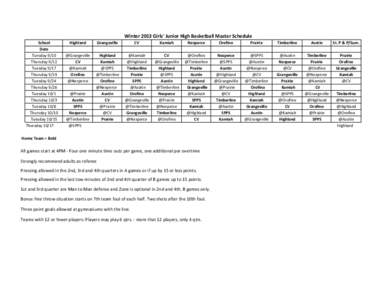 2013 JH GBB Master Schedule.xlsx