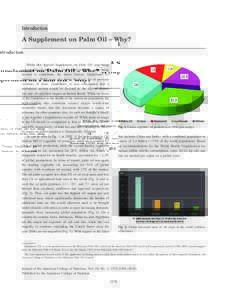 Introduction  A Supplement on Palm Oil – Why? While this Special Supplement on Palm Oil was being conceptualized and experts from different fields were being